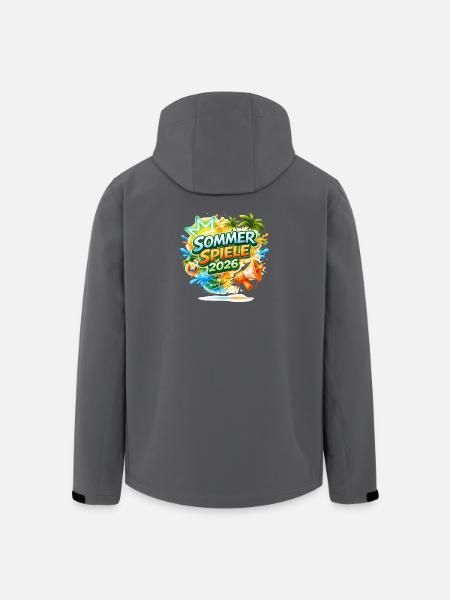 Sommer Spiele 2026 Tropen-Logo - Men’s Recycled Softshell Jacket by Stanley/Stella - black