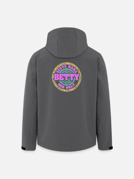 Mère Betty - Veste softshell homme en polyester recyclé Stanley/Stella - noir
