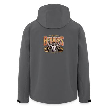 Des Bedarfs - Deutsche Fitness Memes - Recycelte Männer Softshell-Jacke von Stanley/Stella - Schwarz - Hinten - AI Model Male 185 light (185cm)