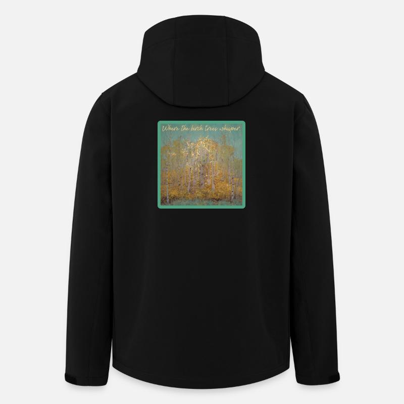 Là où murmurent les bouleaux - Veste softshell homme en polyester recyclé Stanley/Stella - noir