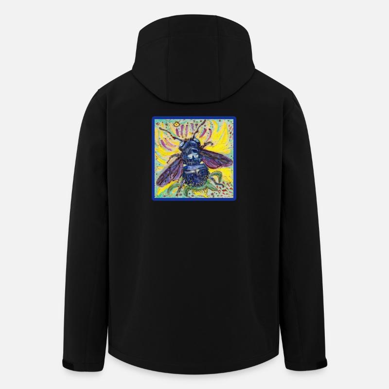 Carpenter bee - Men’s Recycled Softshell Jacket Discoverer by Stanley/Stella - black