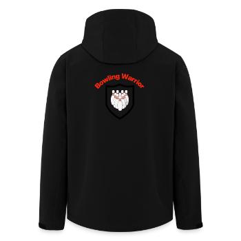 Bowling Warrior, Pin Jäger, Strike, Pin-Armee - Recycelte Männer Softshell-Jacke von Stanley/Stella - Schwarz - Hinten - AI Model Male 185 light (185cm)