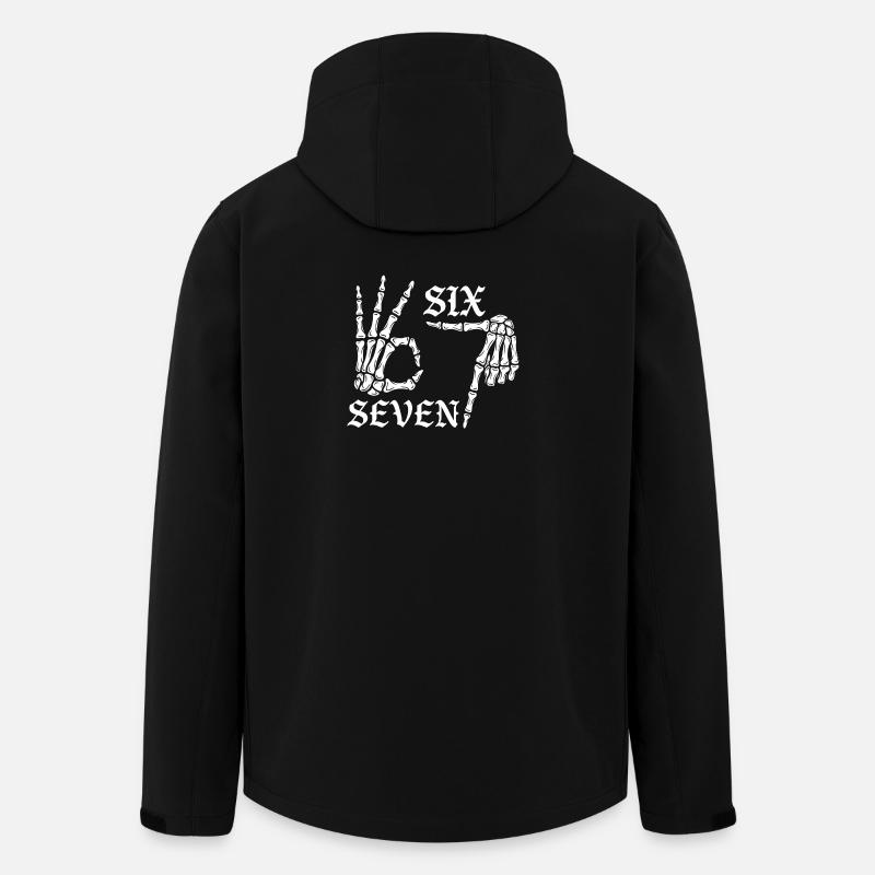 Kids Meme 67 Six Seven - Recycelte Männer Softshell-Jacke von Stanley/Stella - Schwarz