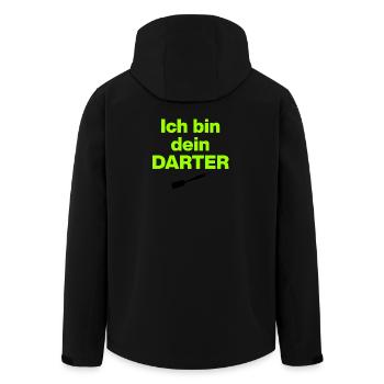 Je suis ton Darter, style néon, style Star War - Veste softshell homme en polyester recyclé Stanley/Stella - noir - Dos - AI Model Male 185 light (185cm)