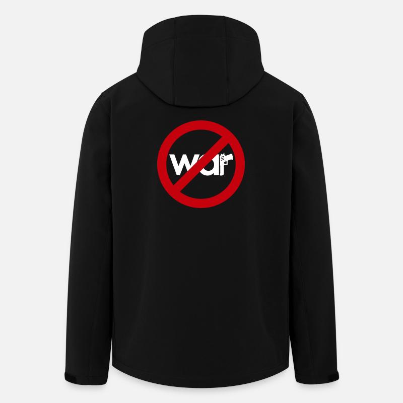 Stop War – For Peace & Freedom - Men’s Recycled Softshell Jacket by Stanley/Stella - black