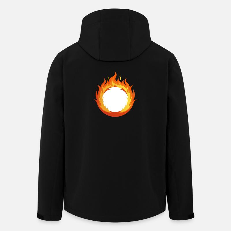 Ring des Feuers - Recycelte Männer Softshell-Jacke von Stanley/Stella - Schwarz