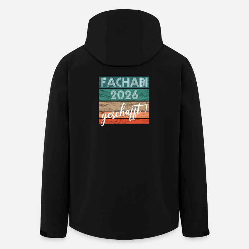 Fachabitur Fachabi 2026 geschafft Schulabschluss - Recycelte Männer Softshell-Jacke von Stanley/Stella - Schwarz