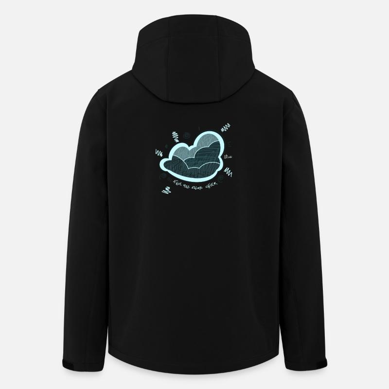 Cloud, Emotion, wütend - Recycelte Männer Softshell-Jacke von Stanley/Stella - Schwarz