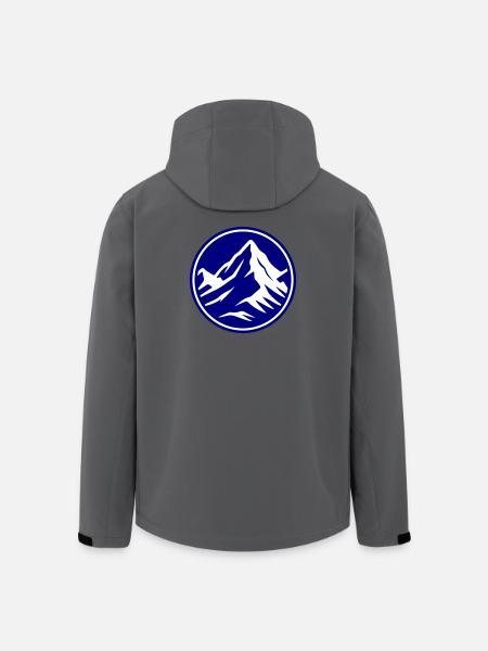 Mountain icon summit - Men’s Recycled Softshell Jacket by Stanley/Stella - black
