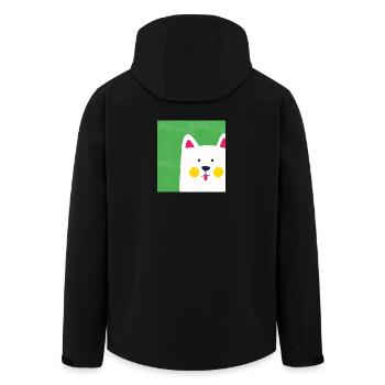 Amoureux des chiens - Veste softshell homme en polyester recyclé Stanley/Stella - noir - Dos - AI Model Male 185 light (185cm)