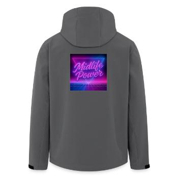 Pouvoir de la mi-vie - Veste softshell homme en polyester recyclé Stanley/Stella - charbon - Dos - AI Model Male 185 light (185cm)