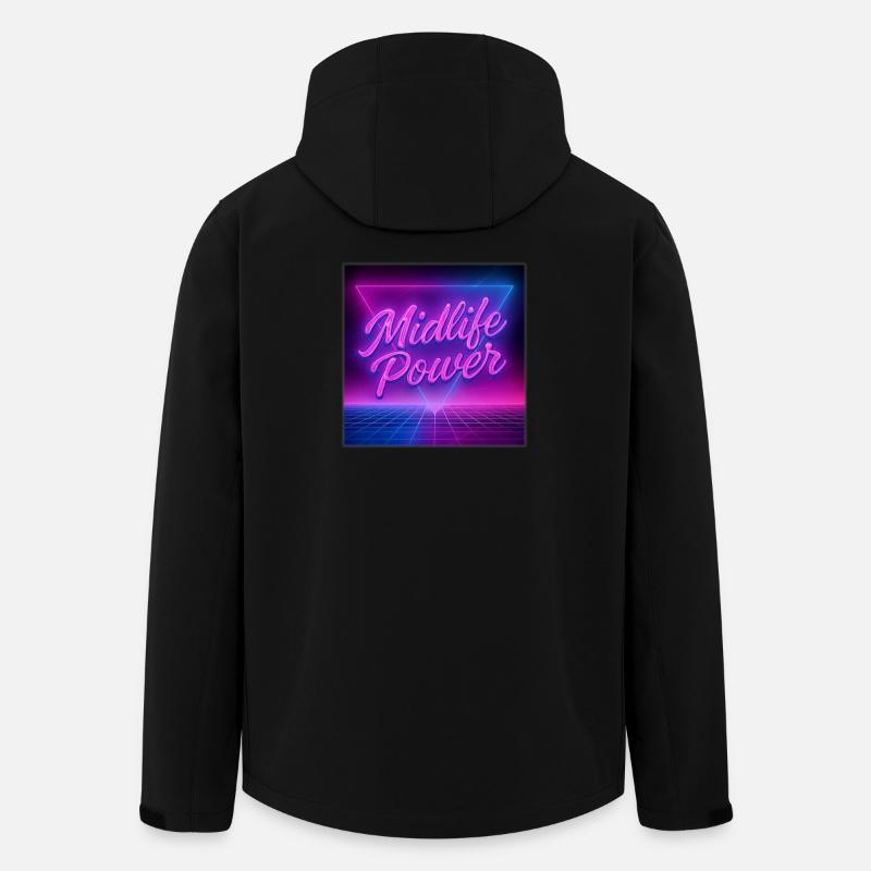 Midlife Power  - Recycelte Männer Softshell-Jacke von Stanley/Stella - Schwarz