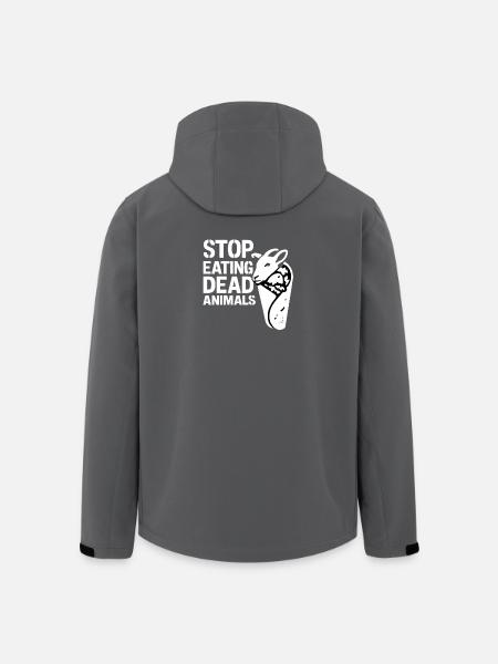 Stop Eating Dead Animals – Tierschutz - Recycelte Männer Softshell-Jacke von Stanley/Stella - Schwarz