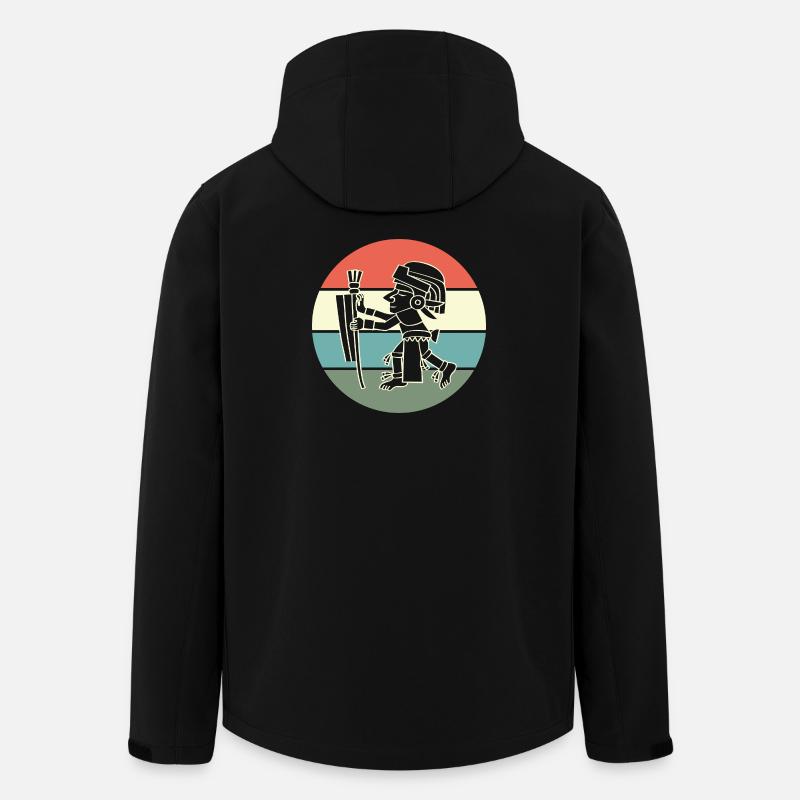 aztec Maya kalender Inka - Recycelte Männer Softshell-Jacke von Stanley/Stella - Schwarz
