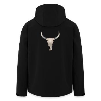 Crâne de buffle - Veste softshell homme en polyester recyclé Stanley/Stella - noir - Dos - AI Model Male 185 light (185cm)