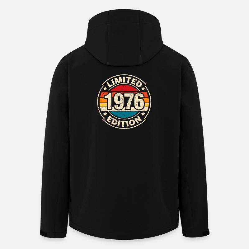 ÉDITION LIMITÉE 50E ANNIVERSAIRE 1976 - Veste softshell homme en polyester recyclé Stanley/Stella - noir