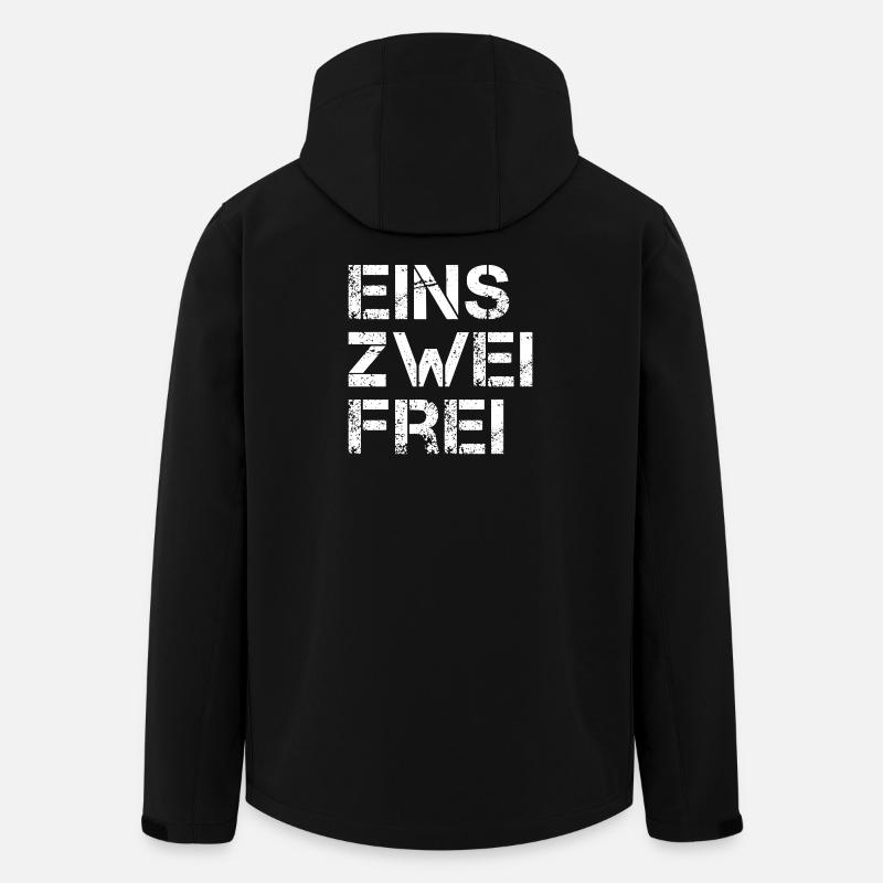 One Two Free - Men’s Recycled Softshell Jacket by Stanley/Stella - black