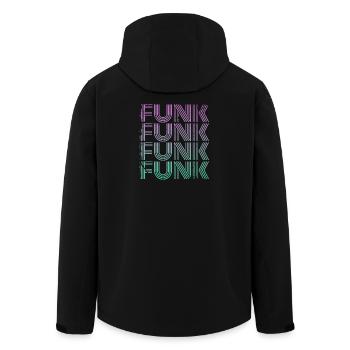 Funk Vintage - Veste softshell homme en polyester recyclé Stanley/Stella - noir - Dos - AI Model Male 185 light (185cm)