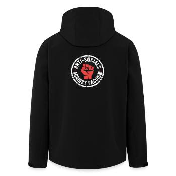 Antisoziale Antifa - Antifa Logo - Veste softshell homme en polyester recyclé Stanley/Stella - noir - Dos - AI Model Male 185 light (185cm)