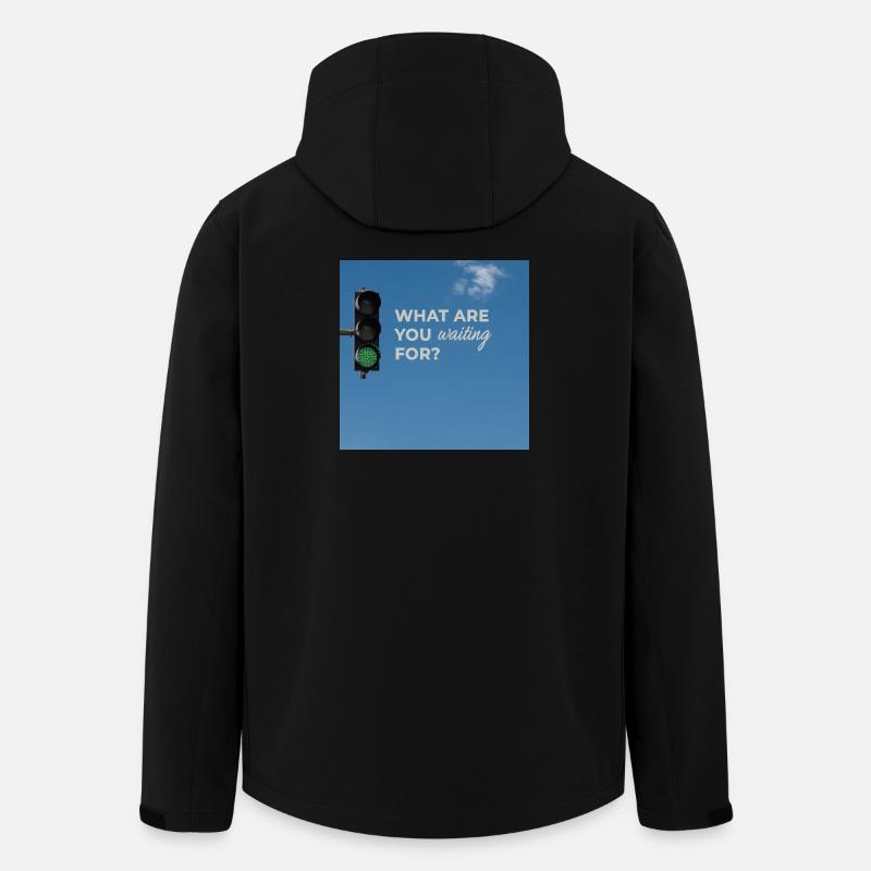 What Are You Waiting For? - Men’s Recycled Softshell Jacket by Stanley/Stella - black