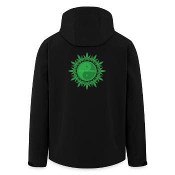 Keep Growing - Recycelte Männer Softshell-Jacke von Stanley/Stella - Schwarz - Hinten - AI Model Male 185 light (185cm)