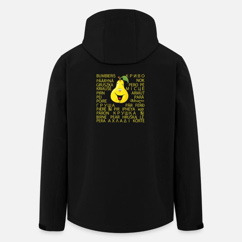 Pear - Men’s Recycled Softshell Jacket by Stanley/Stella - black