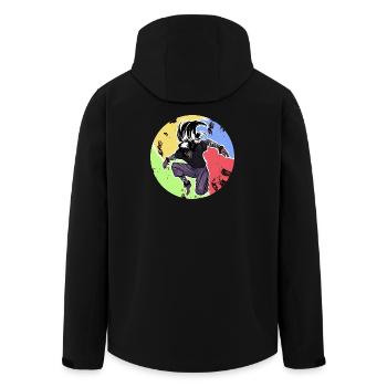 Celebration of Freedom - Men’s Recycled Softshell Jacket by Stanley/Stella - black - Back - AI Model Male 185 light (185cm)