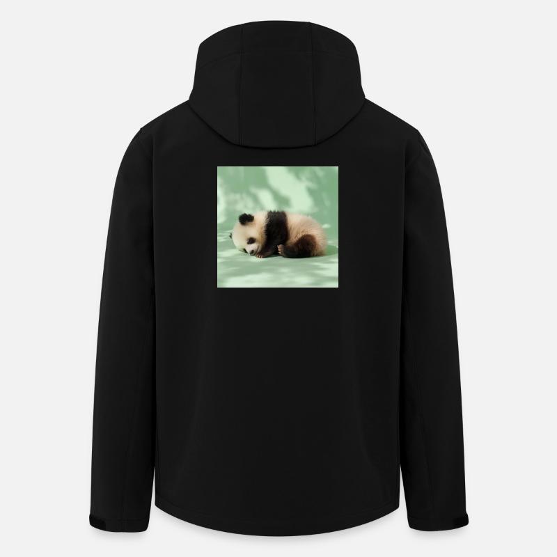 264 pandas - Veste softshell homme en polyester recyclé Stanley/Stella - noir
