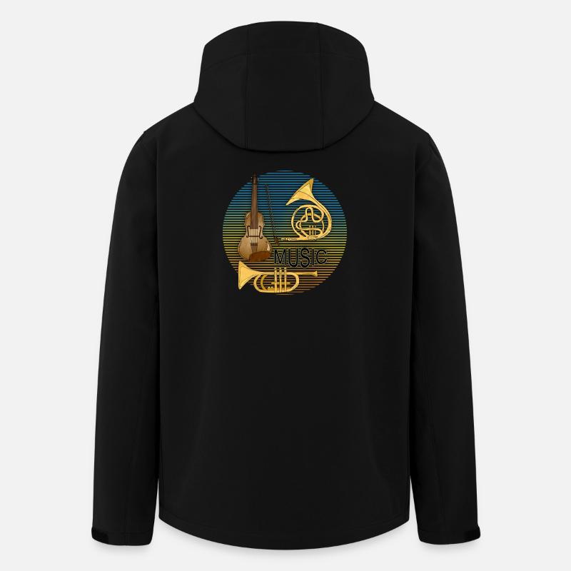Musikinstrumente - Recycelte Männer Softshell-Jacke von Stanley/Stella - Schwarz