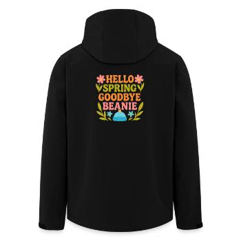 Bonjour Spring Goodbye Cap - Veste softshell homme en polyester recyclé Stanley/Stella - noir - Dos - AI Model Male 185 light (185cm)