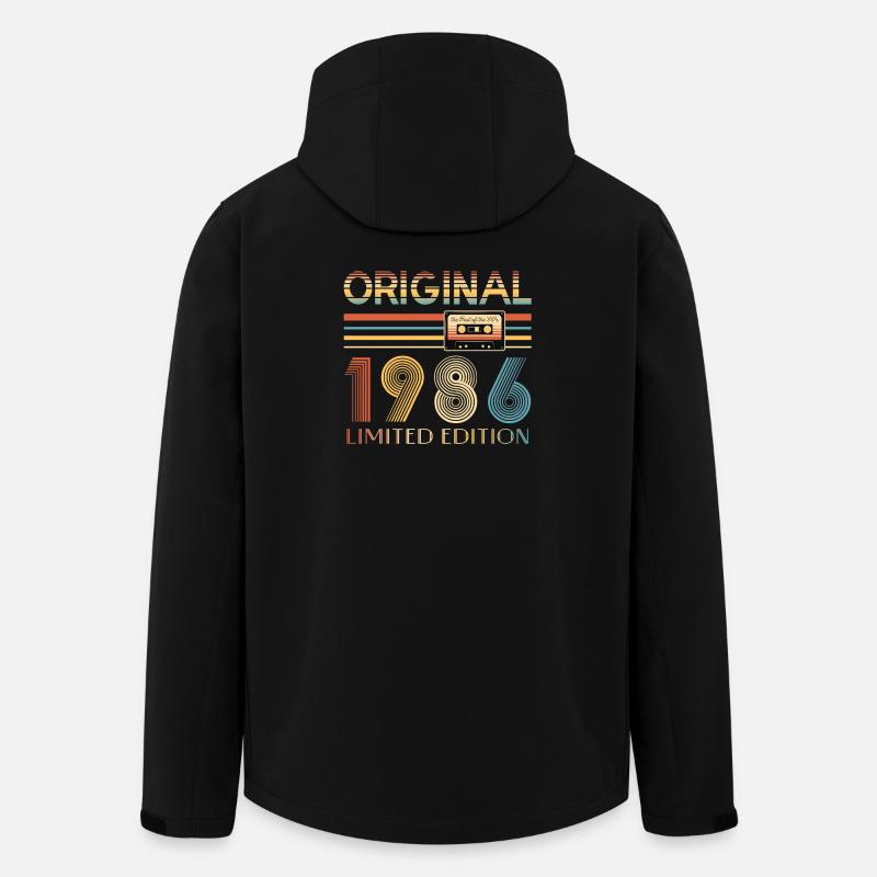 40-jähriges Jubiläum Originalgeschenk 1986 - Recycelte Männer Softshell-Jacke von Stanley/Stella - Schwarz