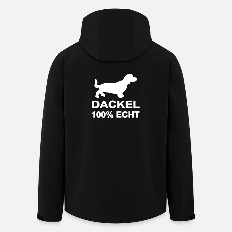 Dackel - Recycelte Männer Softshell-Jacke von Stanley/Stella - Schwarz
