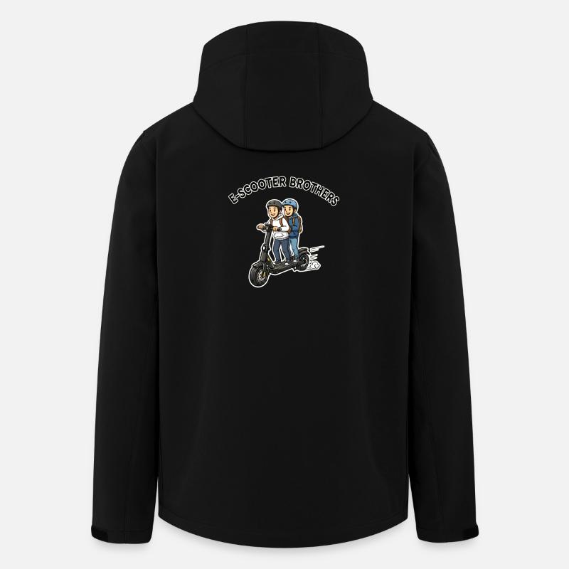 E-Scooter Brothers Duo - Men’s Recycled Softshell Jacket by Stanley/Stella - black