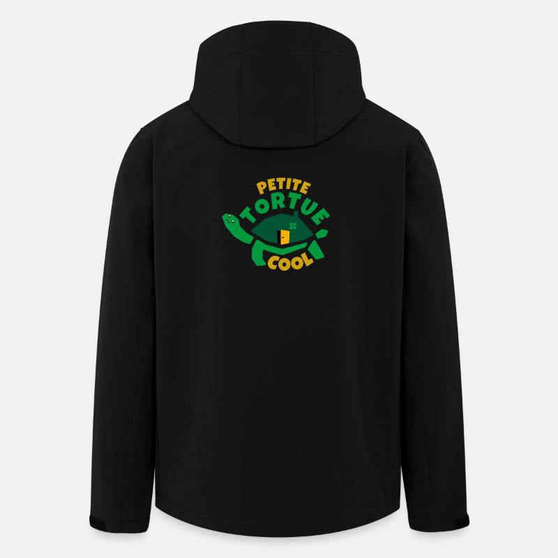 Coole kleine Schildkröte - Recycelte Männer Softshell-Jacke von Stanley/Stella - Schwarz