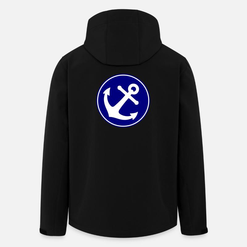 Anker Symbol - Recycelte Männer Softshell-Jacke von Stanley/Stella - Schwarz