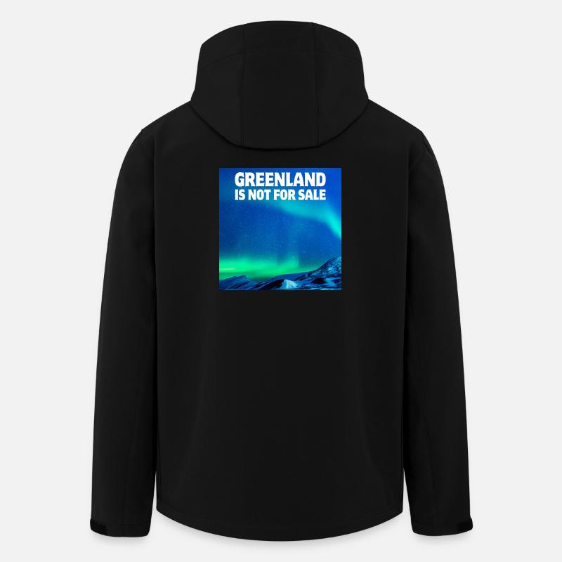 Inuits, Groenland, Danemark - Veste softshell homme en polyester recyclé Stanley/Stella - noir