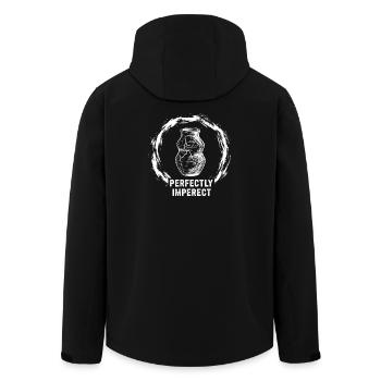 Perfectly Imperfect Vase - Men’s Recycled Softshell Jacket by Stanley/Stella - black - Back - AI Model Male 185 light (185cm)