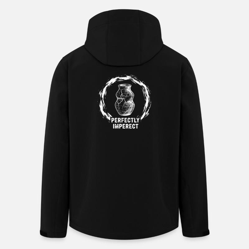 Vase parfaitement imparfait - Veste softshell homme en polyester recyclé Stanley/Stella - noir