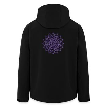 Mandala - Veste softshell homme en polyester recyclé Stanley/Stella - noir - Dos - AI Model Male 185 light (185cm)