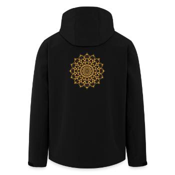 Mandala - Veste softshell homme en polyester recyclé Stanley/Stella - noir - Dos - AI Model Male 185 light (185cm)