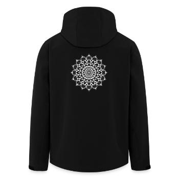 mandala - Veste softshell homme en polyester recyclé Stanley/Stella - noir - Dos - AI Model Male 185 light (185cm)
