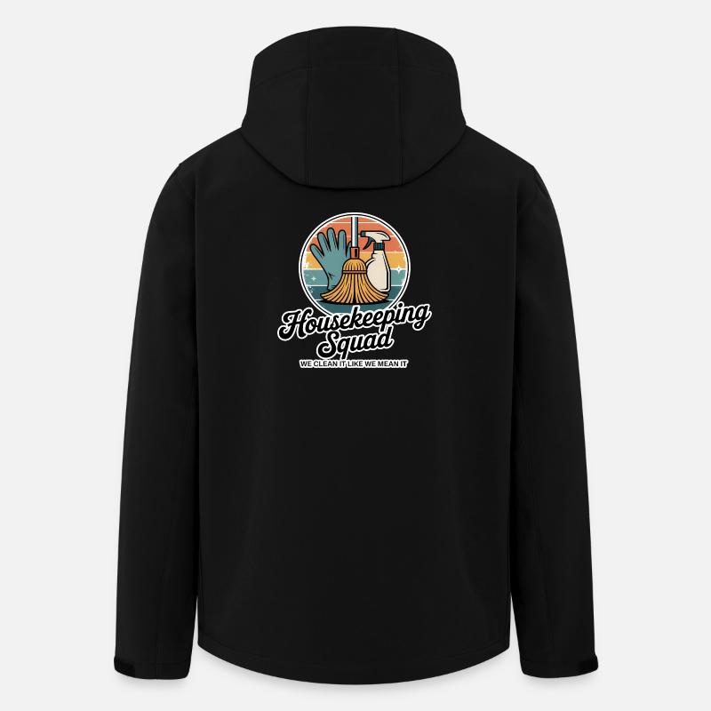 Funny Cleaning Design - Men’s Recycled Softshell Jacket by Stanley/Stella - black
