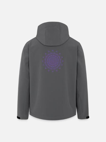 Mandala - Veste softshell homme en polyester recyclé Stanley/Stella - noir