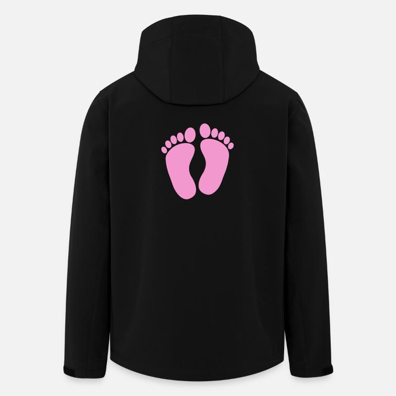 Babyfüße - Recycelte Männer Softshell-Jacke von Stanley/Stella - Schwarz