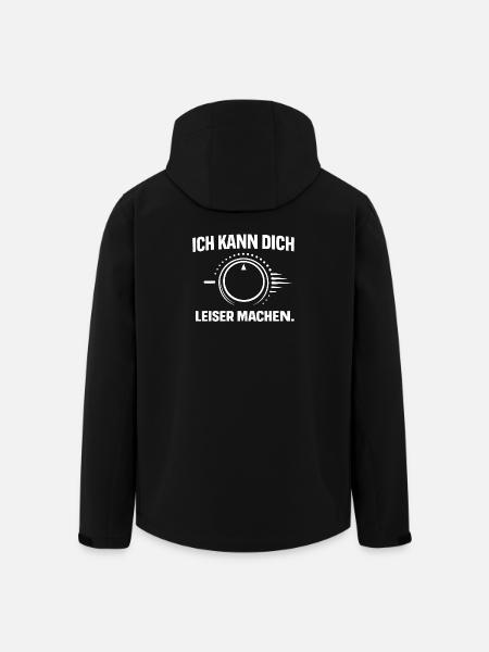 Hörgerät – Ich kann dich leiser machen - Recycelte Männer Softshell-Jacke von Stanley/Stella - Schwarz