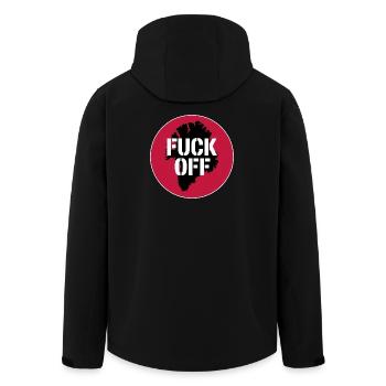 Va te faire foutre! - Groenland / Grønland - Veste softshell homme en polyester recyclé Stanley/Stella - noir - Dos - AI Model Male 185 light (185cm)