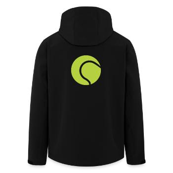 Balle de tennis - Veste softshell homme en polyester recyclé Stanley/Stella - noir - Dos - AI Model Male 185 light (185cm)