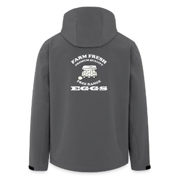 EGGS - Recycelte Männer Softshell-Jacke von Stanley/Stella - Anthrazit - Hinten - AI Model Male 185 light (185cm)
