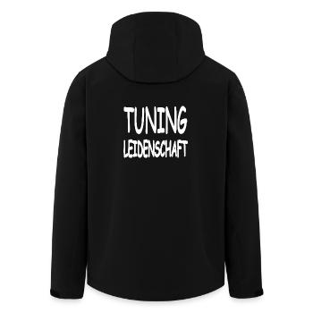 Tuning - Recycelte Männer Softshell-Jacke von Stanley/Stella - Schwarz - Hinten - AI Model Male 185 light (185cm)