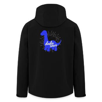 Conception du slogan drôle de dinosaure Daddysaurus Rex - Veste softshell homme en polyester recyclé Stanley/Stella - noir - Dos - AI Model Male 185 light (185cm)